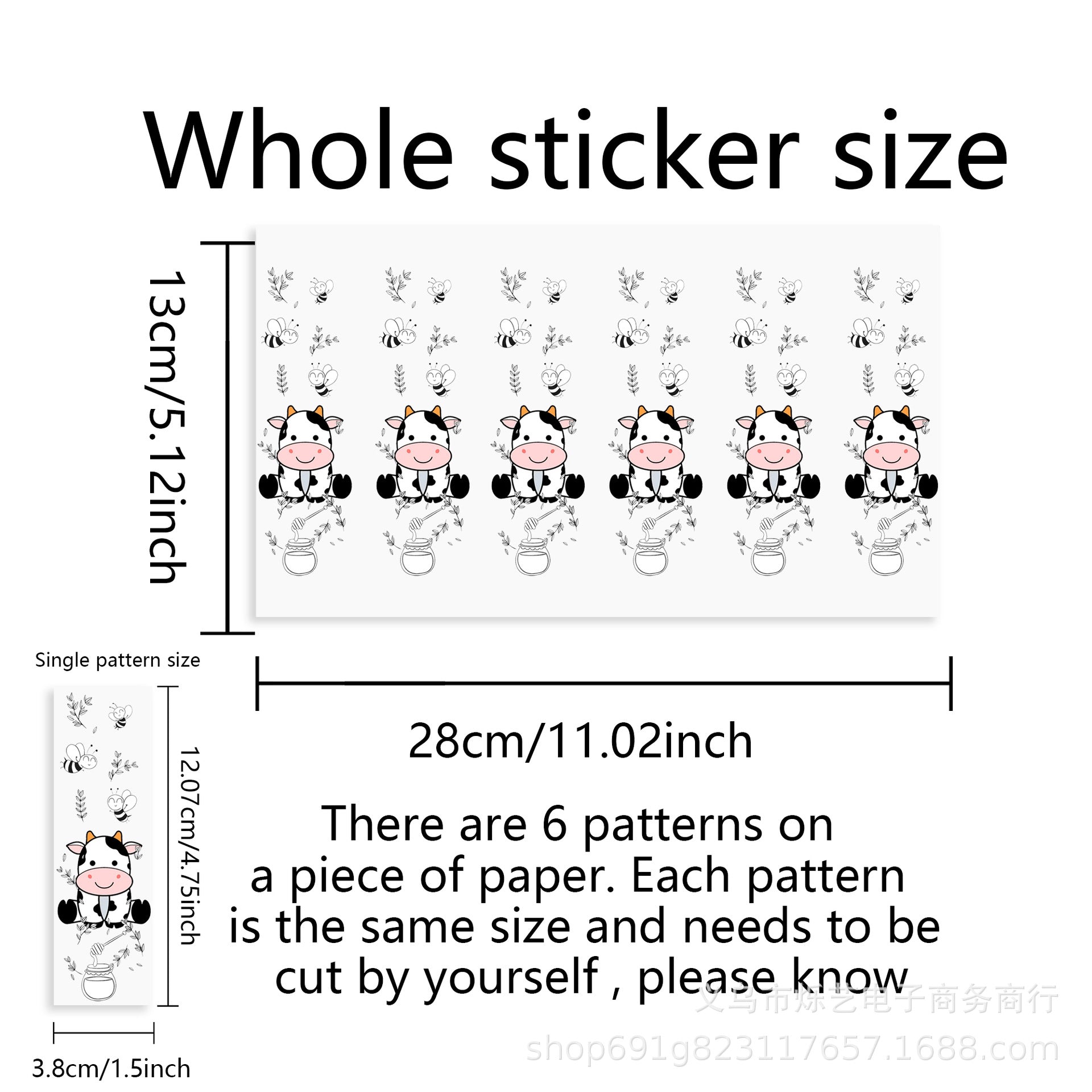 Wholesale 2pcs/ pack Butterfly Cow Sunflower UV DTF Transfer Crystal Pen UV DTF Wraps