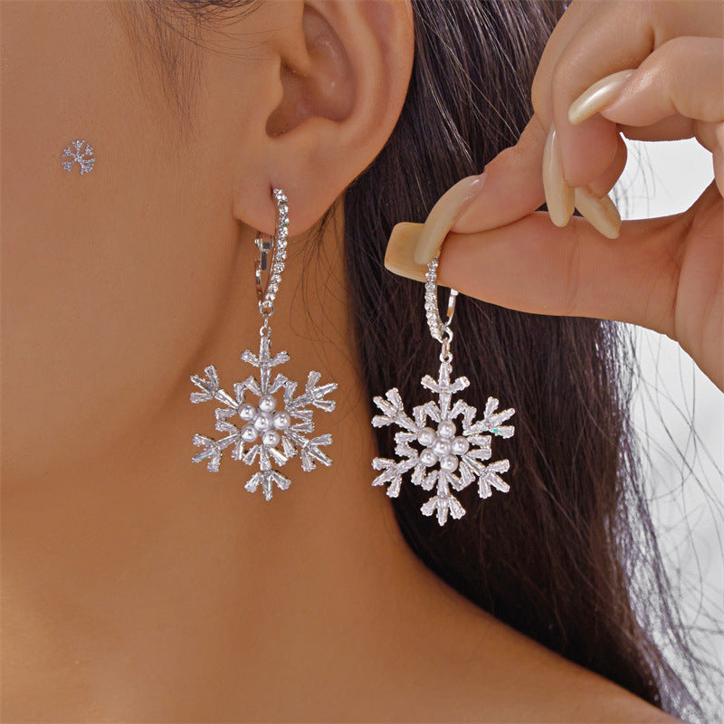 Wholesale New Christmas earrings for women all-match holiday Christmas gingerbread man cane earrings