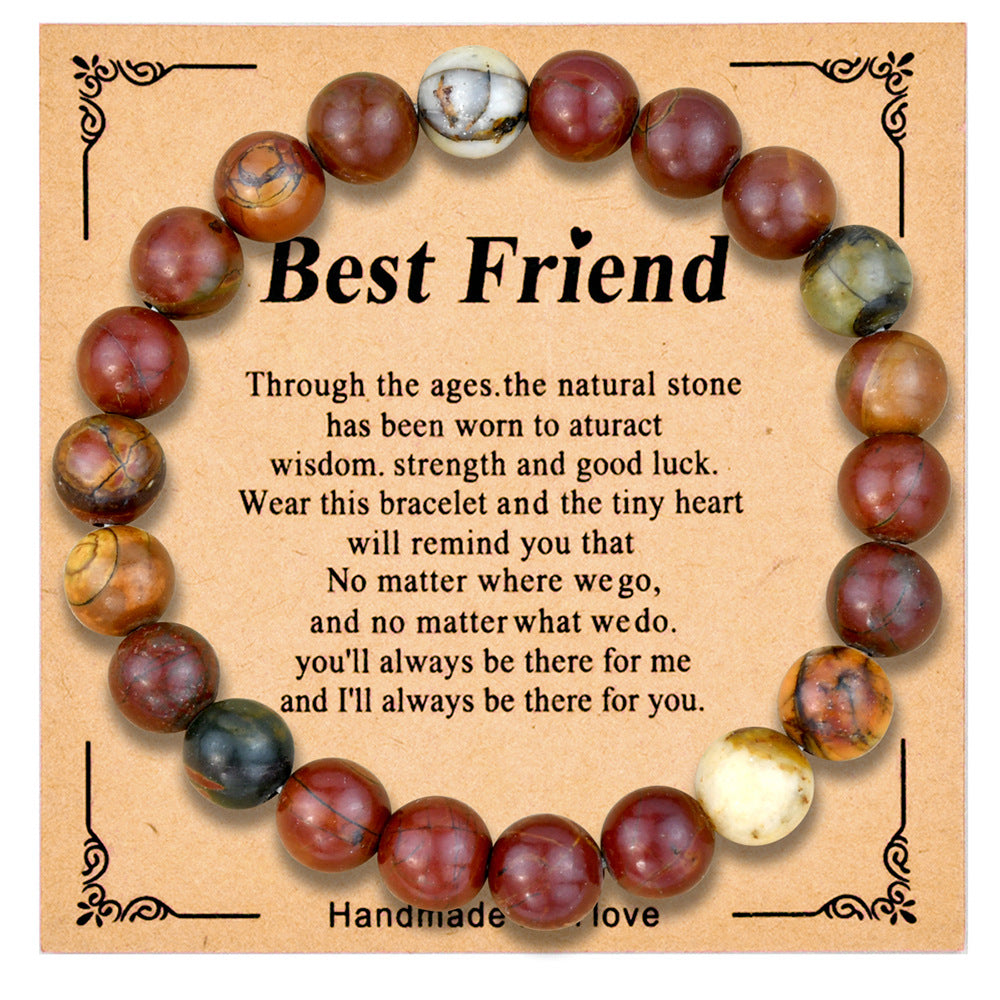 Wholesale  8mm colorful crystal beaded bracelet