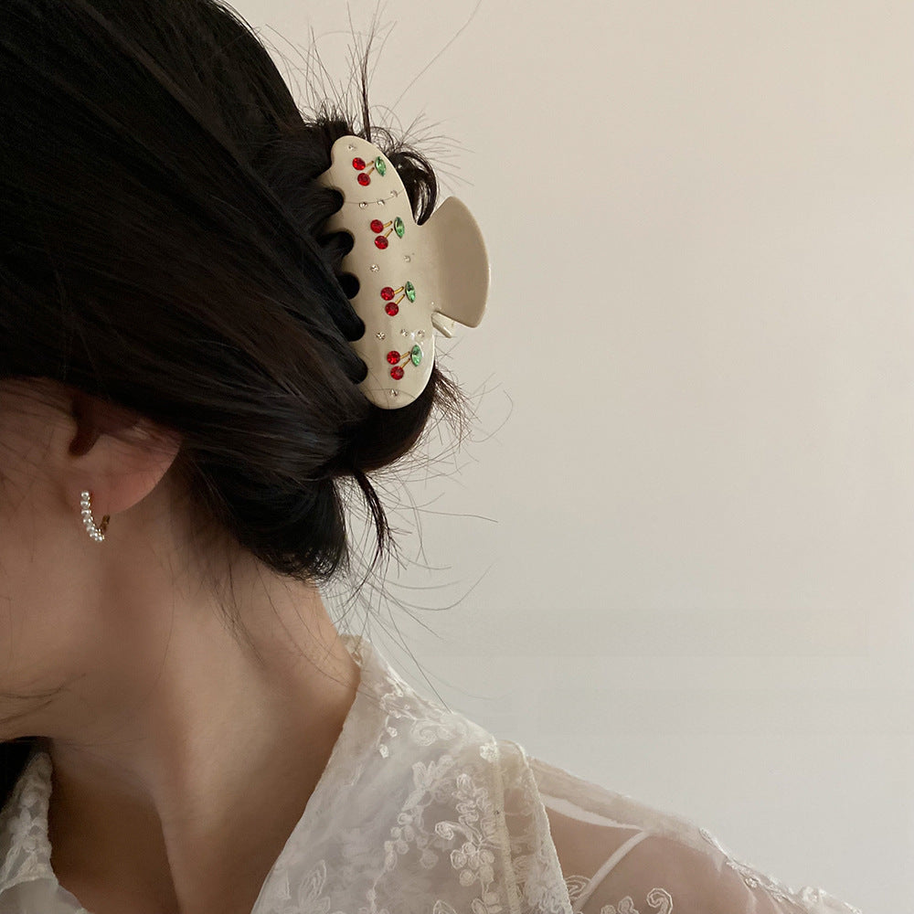 Wholesale Tulip Cherry Clamp Premium Handbag Cute Dalmatian Shark Clip Hair Accessories