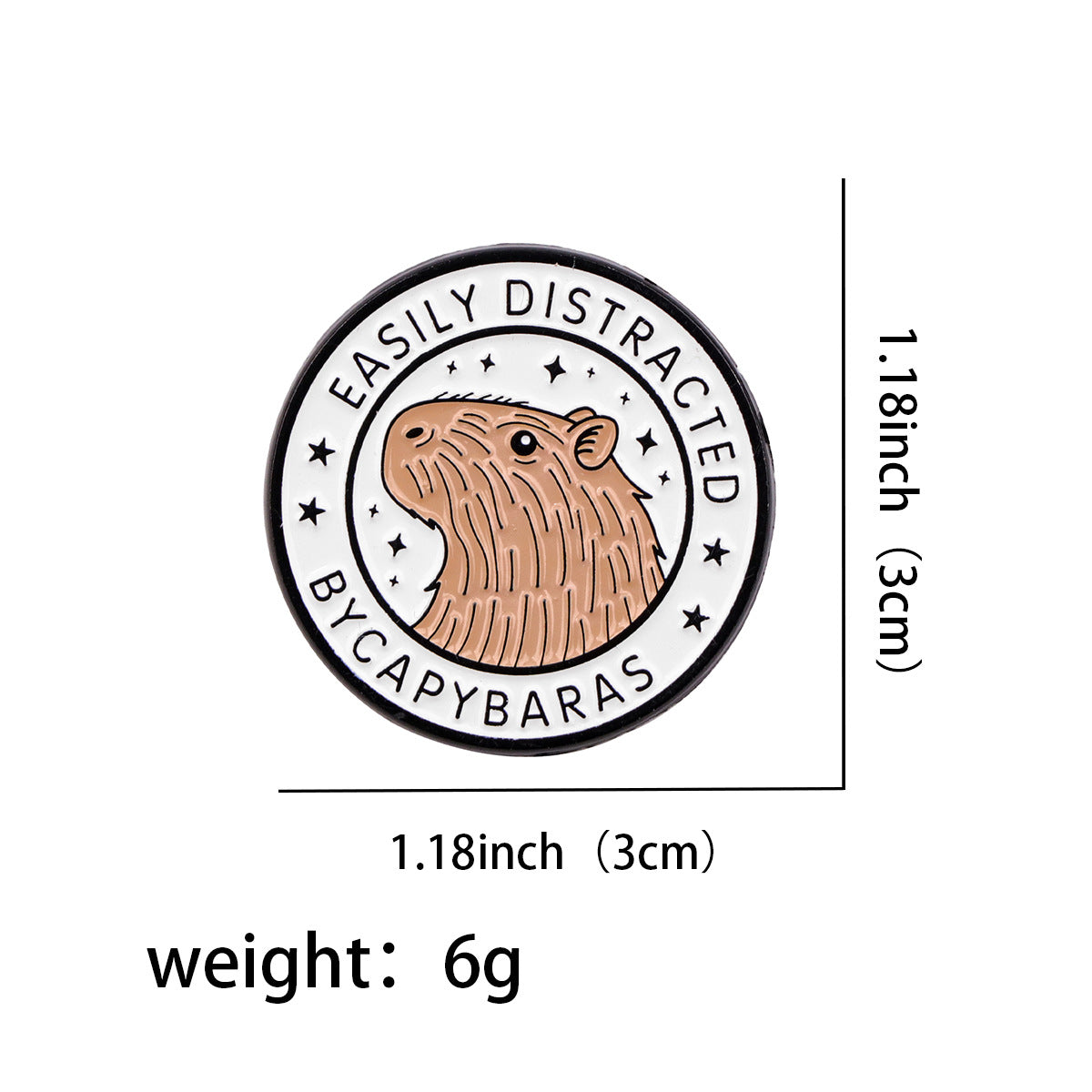 Wholesale  6pcs/pack Cartoon English Quote Brooch Metal Badge Accessory