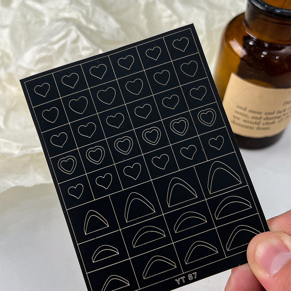 Wholesale flower love butterfly spray gun spray template nail nail stickers