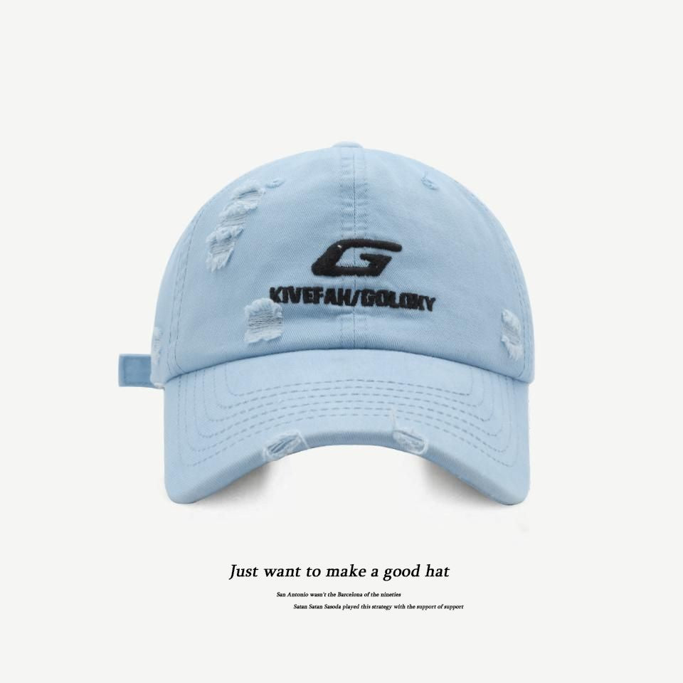 Wholesale Embroidered Hole G Letter All-match Baseball Cap