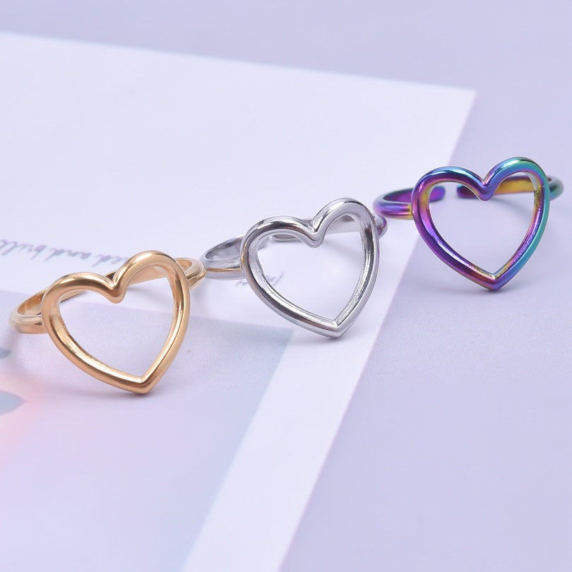 Wholesale Valentine's Day Stainless Steel Couple Love Rings