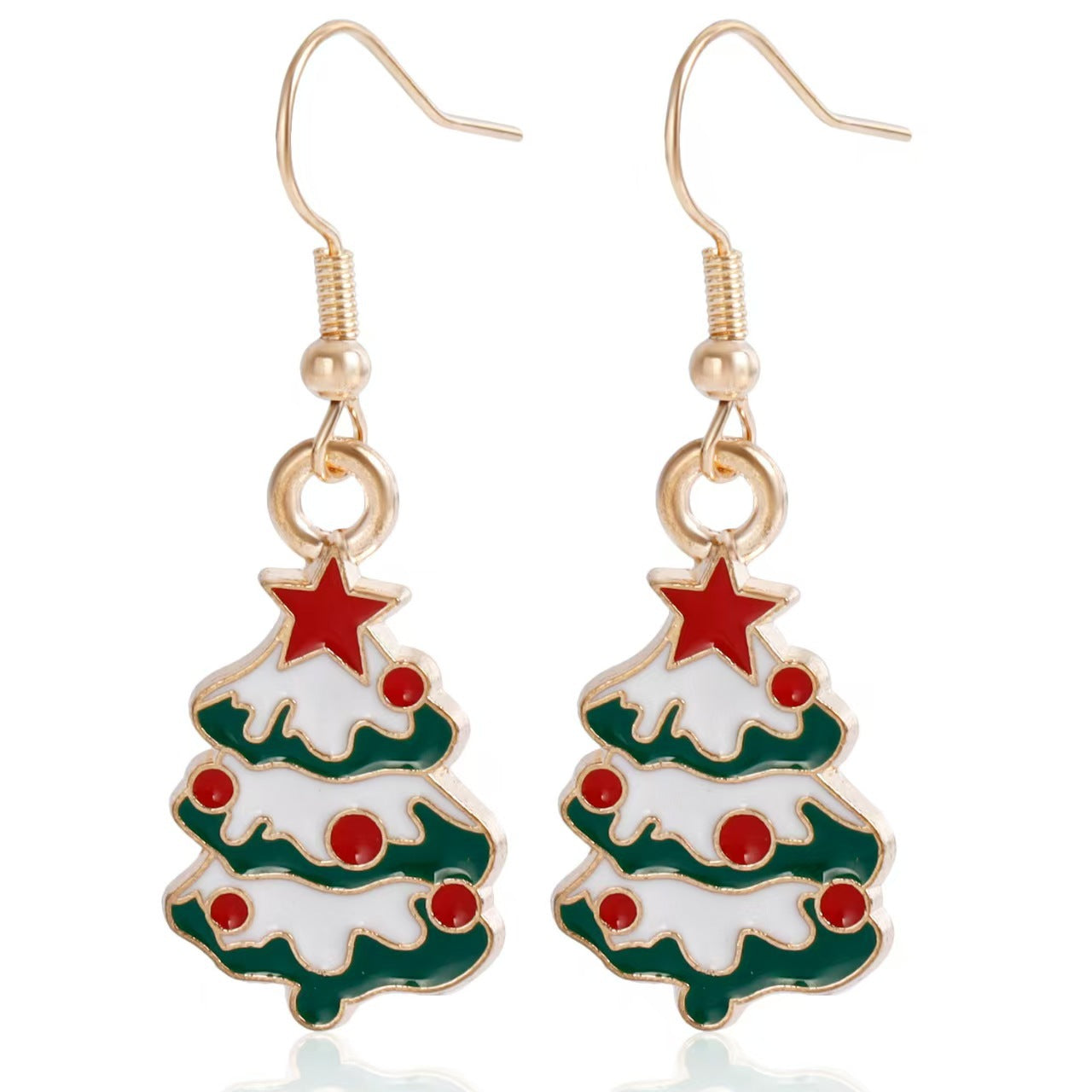 Wholesale Christmas  Reindeer Snowflake Earrings