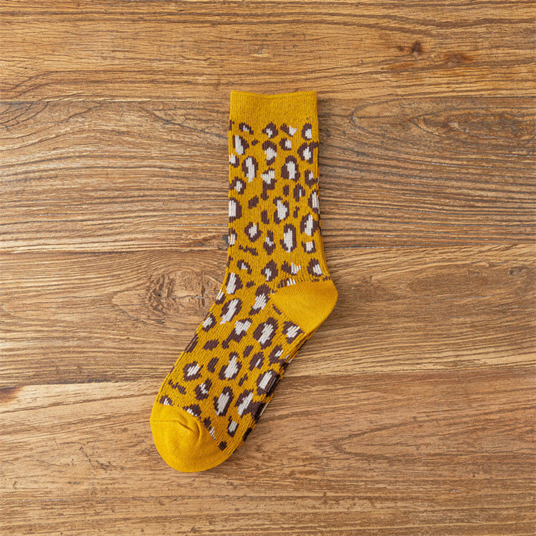 Wholesale Cotton Leopard Print Stockings