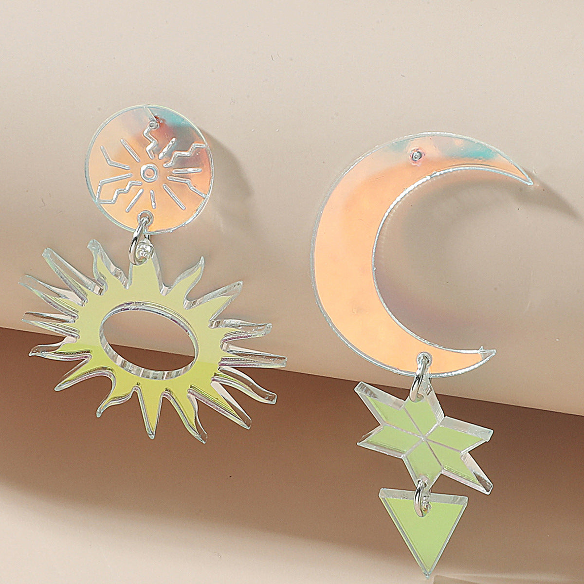 Wholesale of New Summer Creative Colorful Love Butterfly Acrylic Earrings