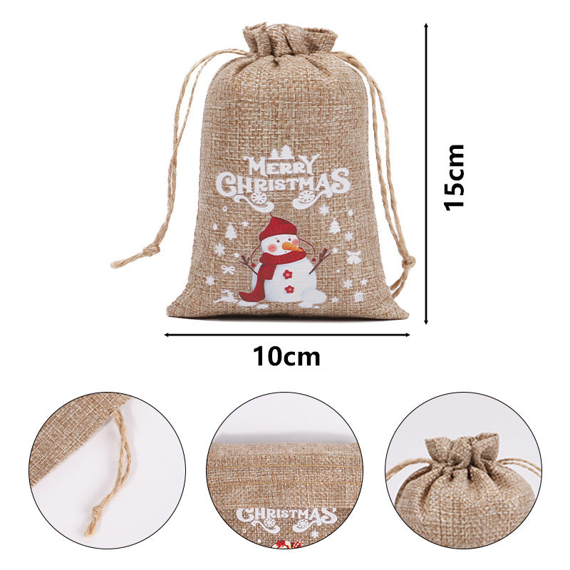 Wholesale Christmas gift bag suit drawstring  bag party