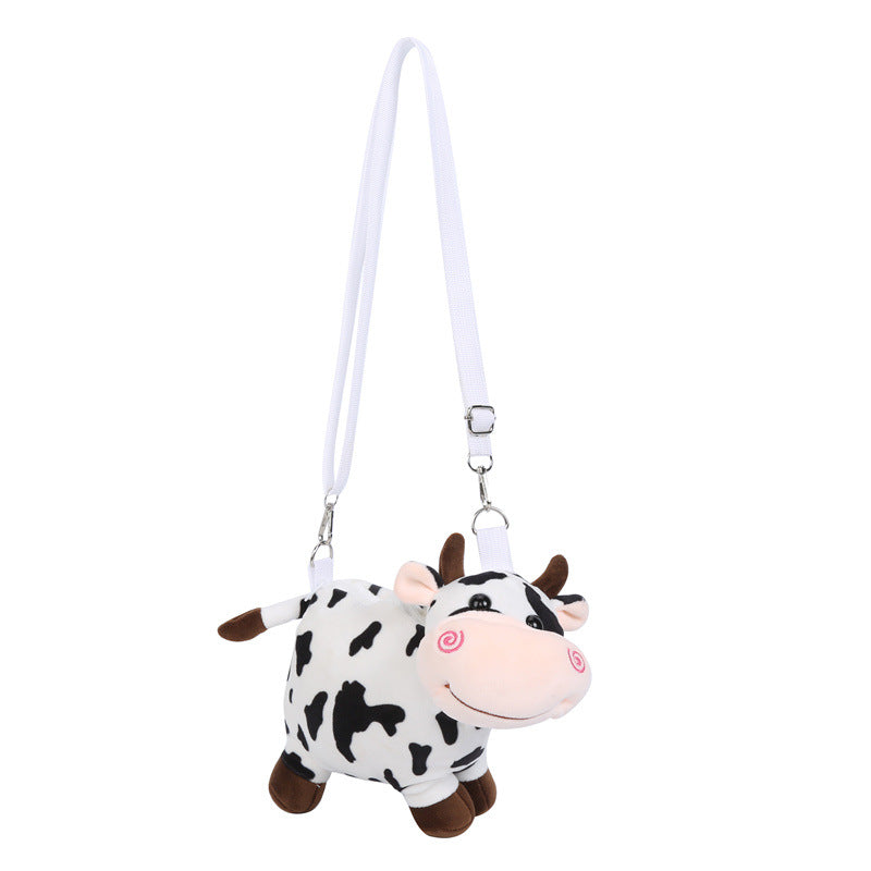 Wholesale Plush Cow Bag Cartoon Cute Shoulder Bag