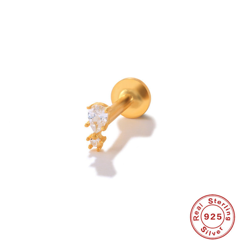 Wholesale S925 Sterling Silver Piercing Inner Thread Ear Piercing Ear Bone Nails