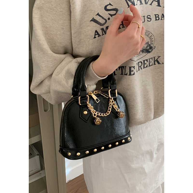 Wholesale Champagne gold shell bag fashionable shoulder crossbody bag
