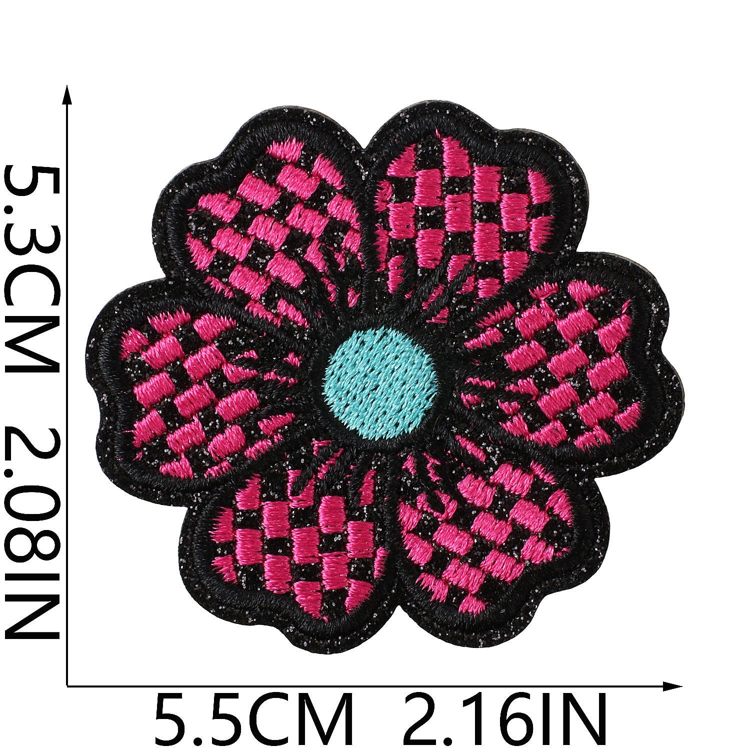 Wholesale Glitter Embroidered Fabric Patch Vintage American Retro Billiards Poker Cowboy Bow Flower Design For Clothing DIY Gift