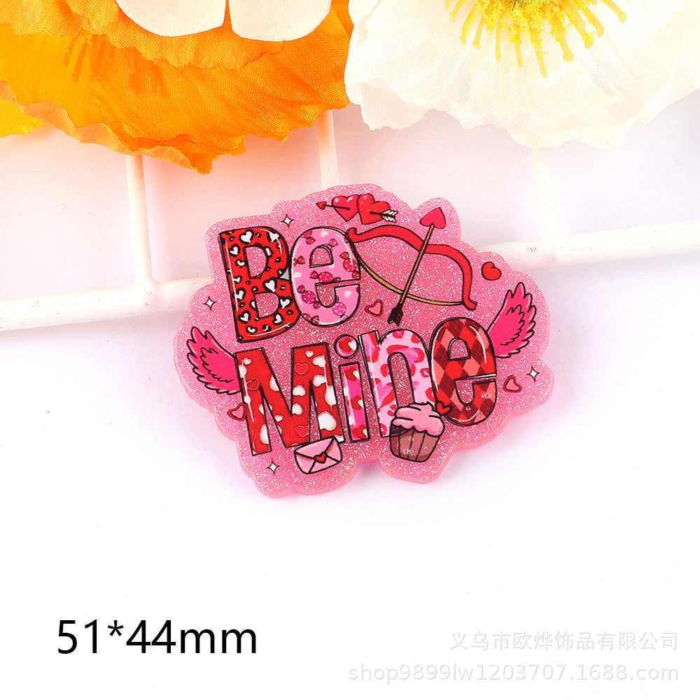 Wholesale 10pcs Cute Cartoon Character Acrylic Flatback Charm