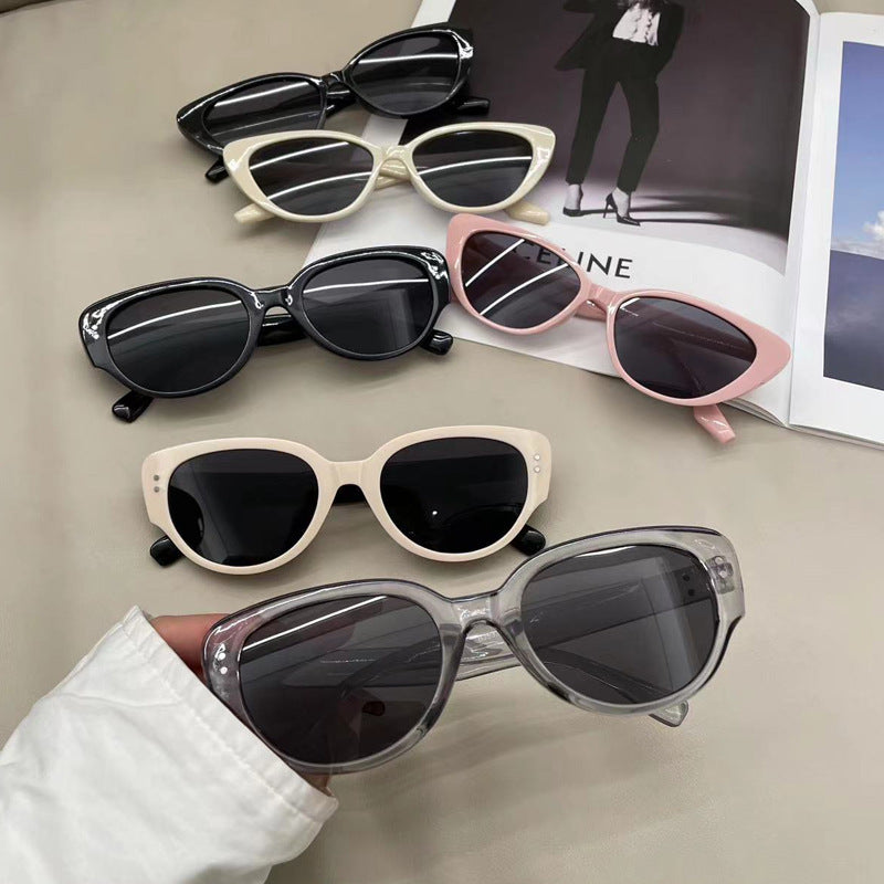 Wholesale Cat Eye Rice Nail PC Sunglasses