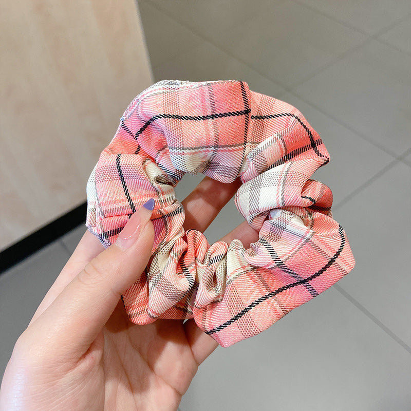 Wholesale Hair Art Plaid Hair Ties