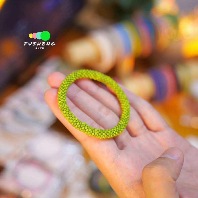 Wholesale Nepal Japanese Essential Oil Diffuser Hand-woven Solid Color Bracelet