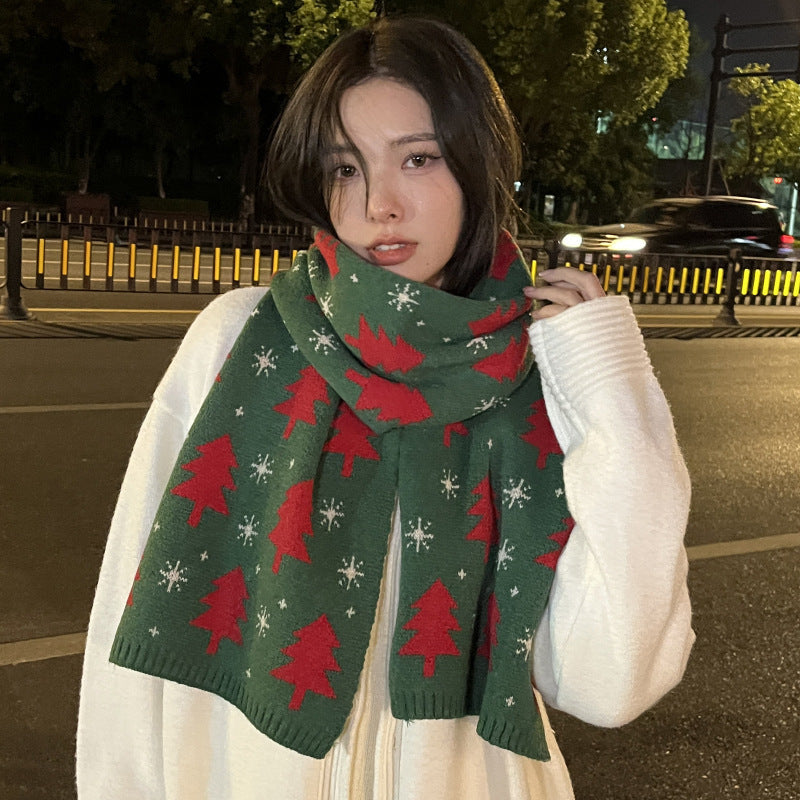 Wholesale Christmas Imitation Cashmere Scarf