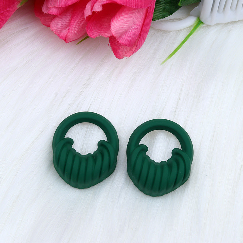 Pendientes acrílicos de pintura en aerosol tridimensional en forma de color al por mayor