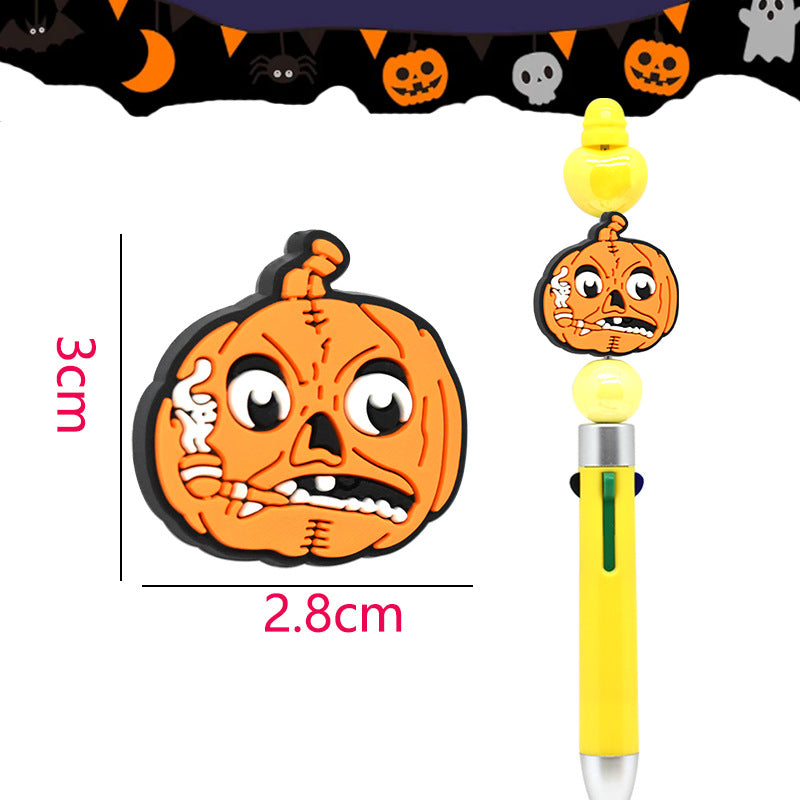 Wholesale 100pcs Diy Halloween Cartoon PVC Soft Beads