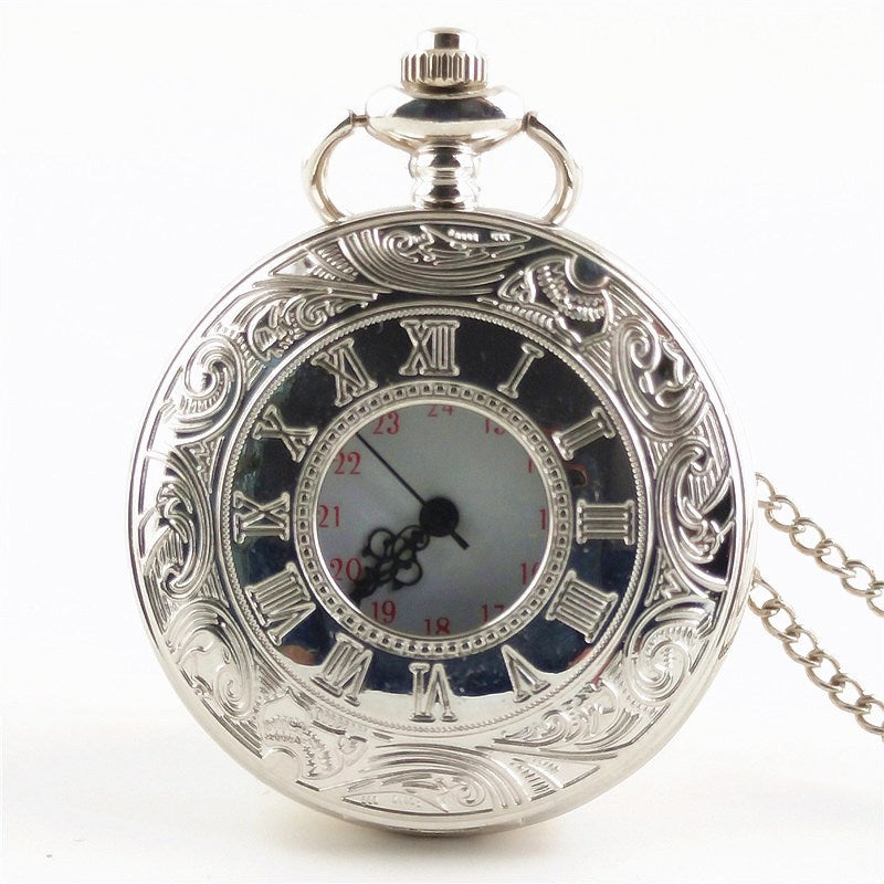 Wholesale Roman numeral black retro pocket watch