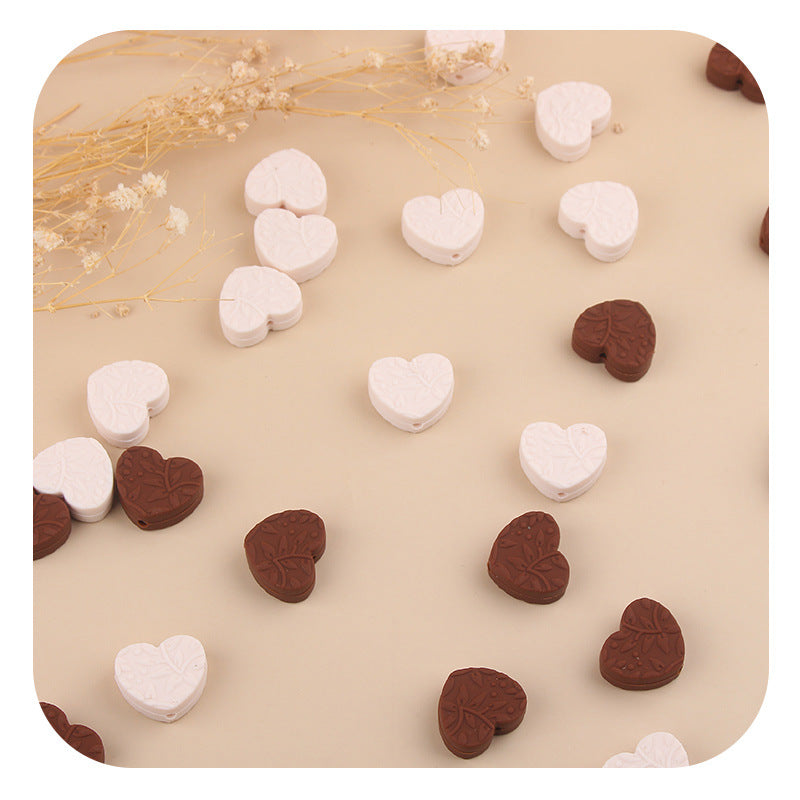 Wholesale Love Printed Silicone Beads