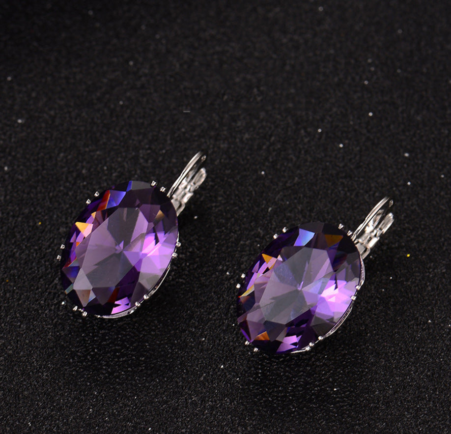 Wholesale Micropaved Square Diamond Zirconia Earrings