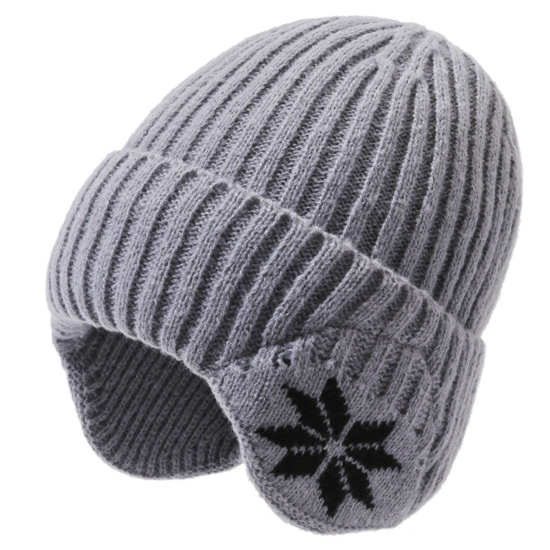 Wholesale Autumn and Winter Warm Knit Versatile and Plush Ear Protection Woolen Hat