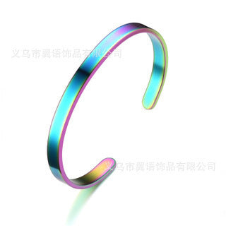 Wholesale Type C Open Stainless Steel Titanium Steel Bracelet