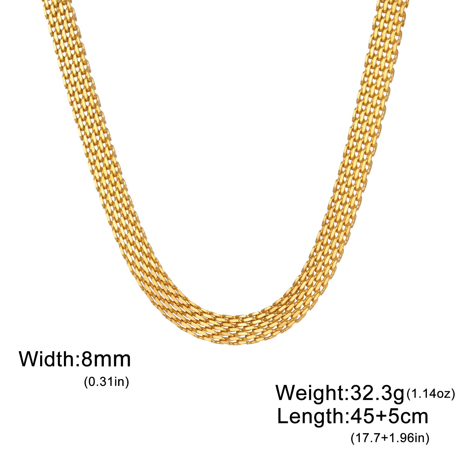 Wholesale Stainless Steel Mesh Necklace