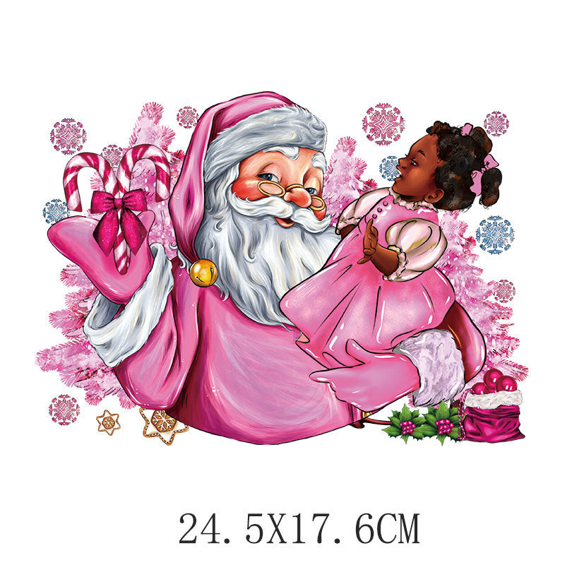 Wholesale Pink cartoon  heat transfer pattern  UV DTF Ready to Press Transfers Wraps