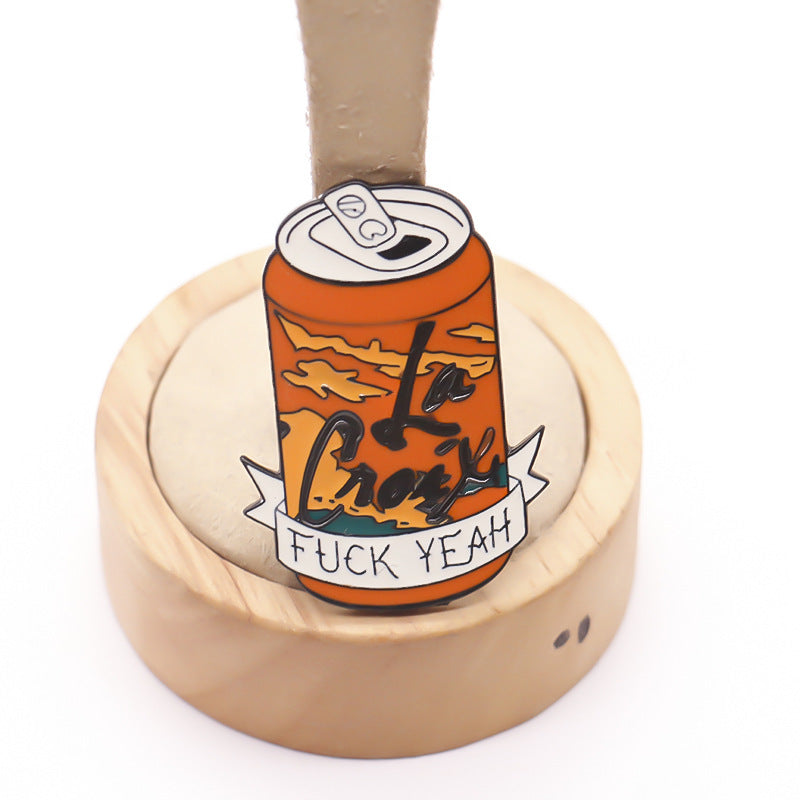 Aleación de la aleación al por mayor El café eslogan es mi broche de sangre