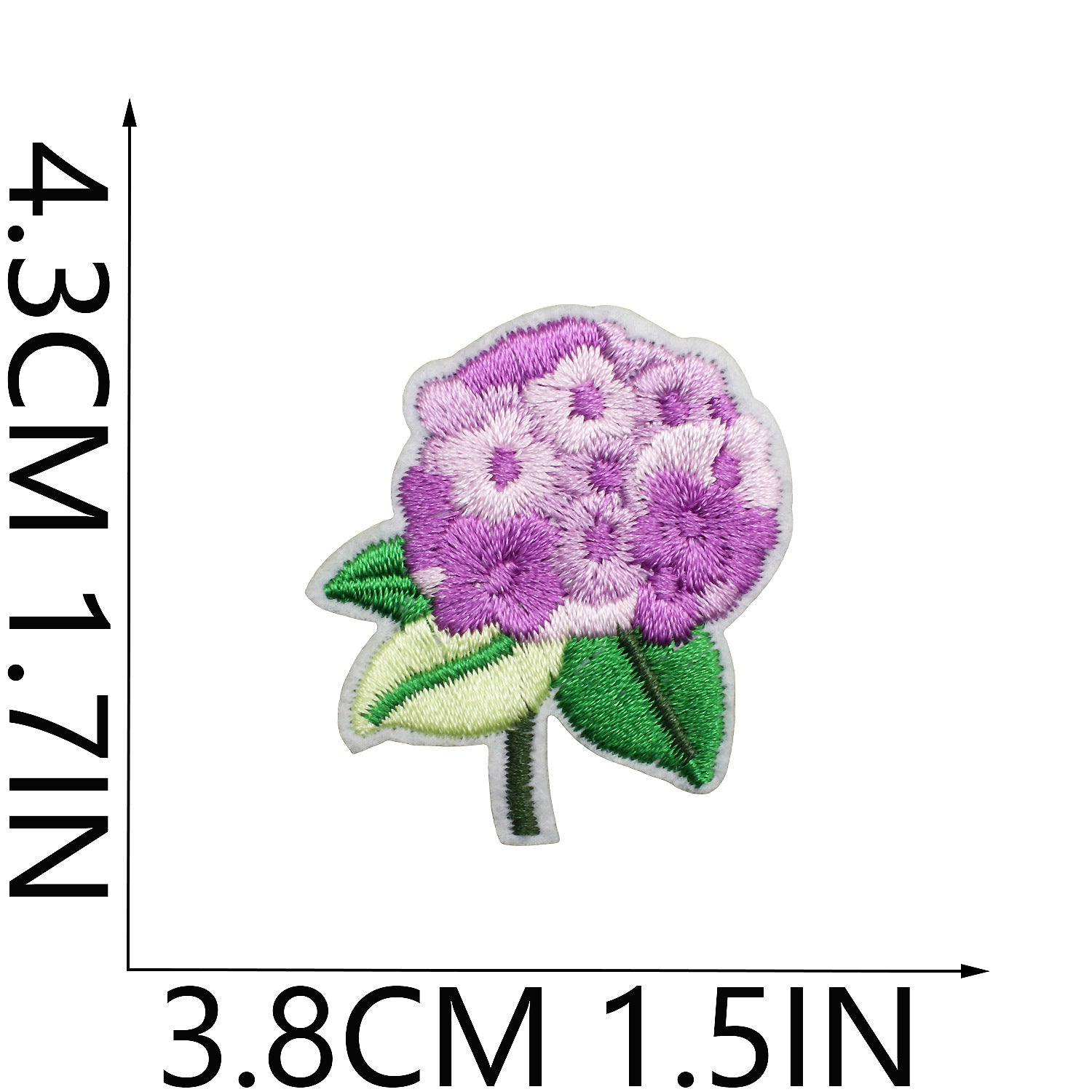 Wholesale Tulip Floral Embroidered Patch Iron On Peony Applique DIY Clothing Bag Decorative Craft Supply