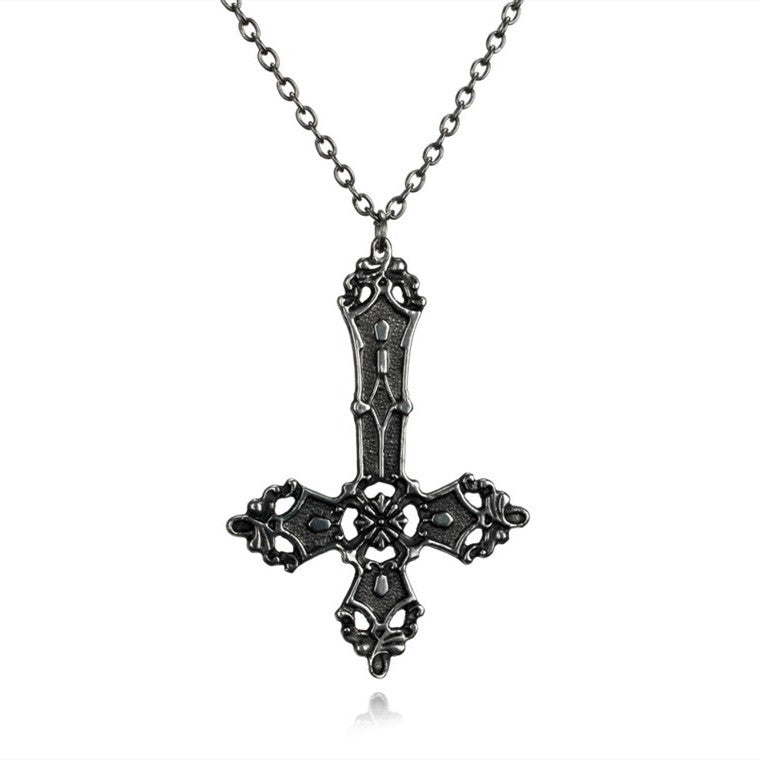 Wholesale  Baroque Cross Vintage Bohemian 1980 Madonna Pendant Gothic Necklace