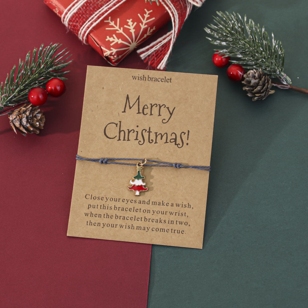 Wholesale Christmas gift painted Christmas bracelet