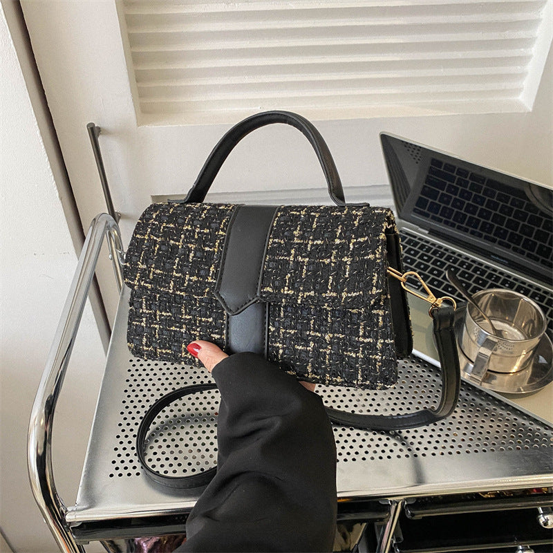 Wholesale PU Casual Plaid Small Square Bag