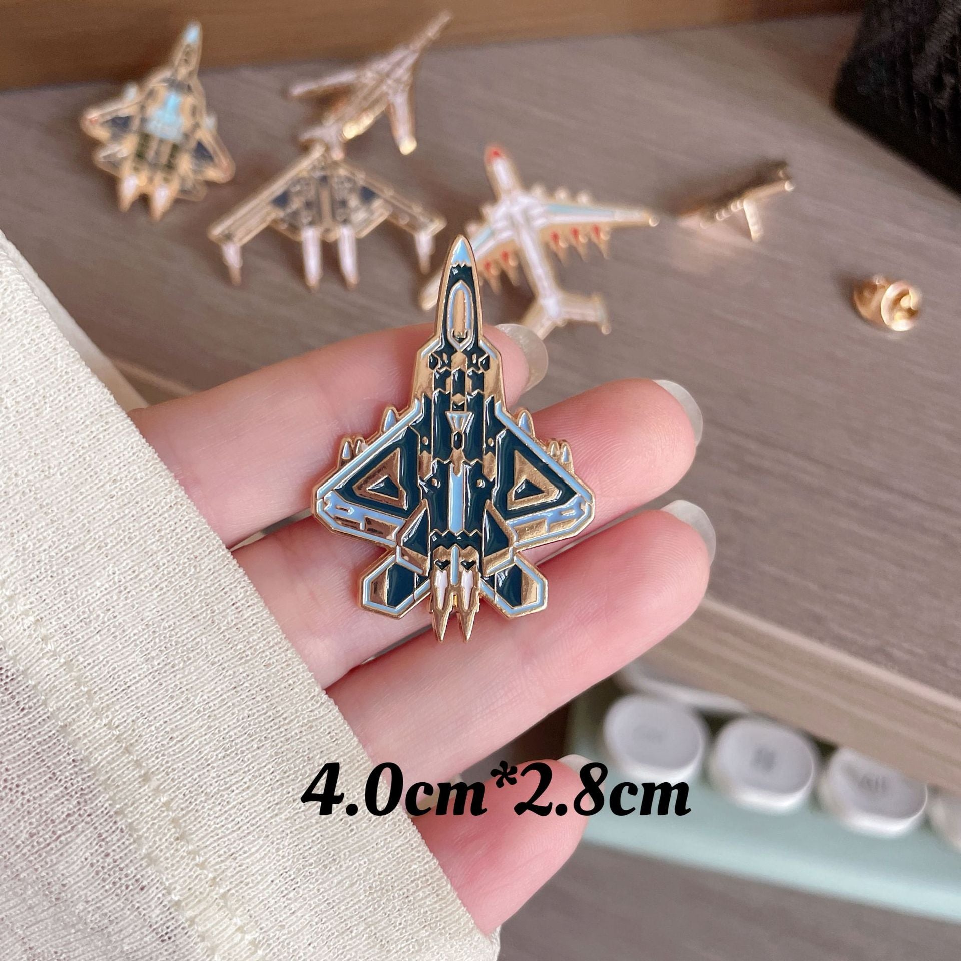 Wholesale Space Fighter Badge Brooch