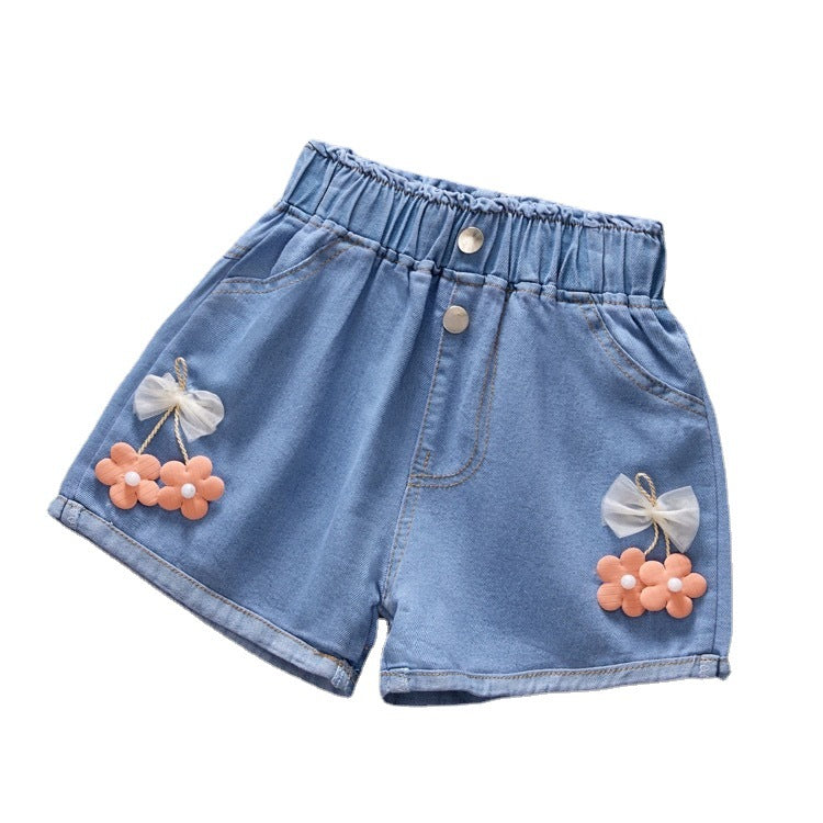 Wholesale Cotton Girls Denim Shorts
