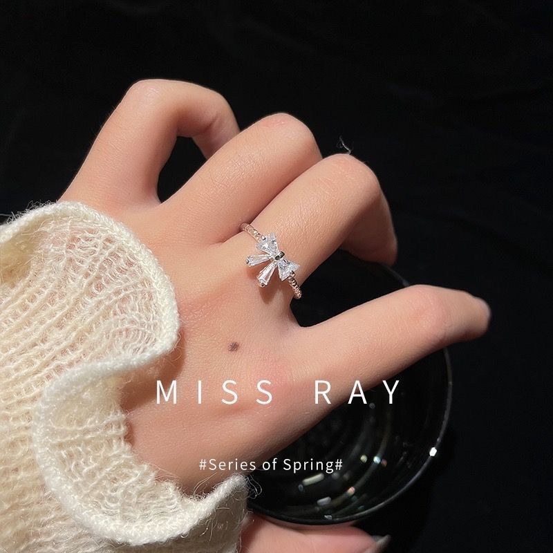 Wholesale Runaway Princess Diamond Bow Ring