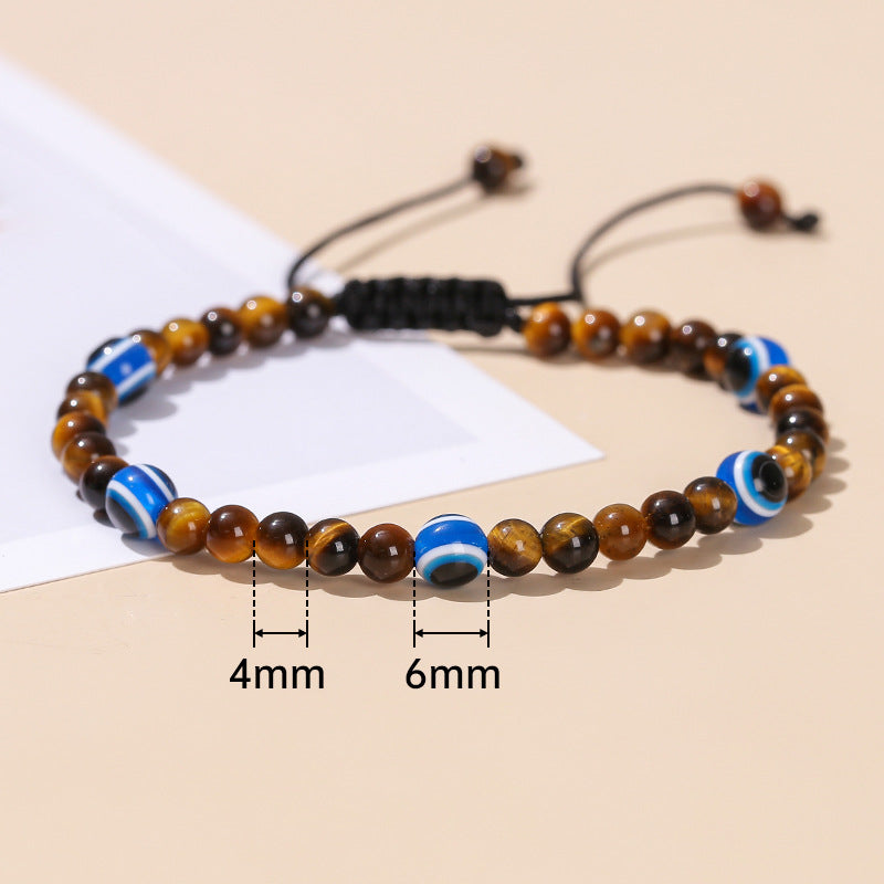 Wholesale Devil Eye Yellow Tiger Eye Bracelet