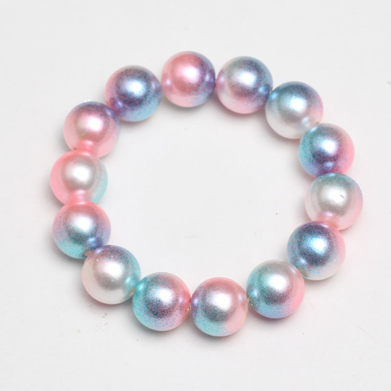 Wholesale Multicolored Pearl Children Beaded Bracelet