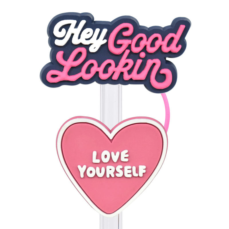 Wholesale  Random 100pcs/pack    Internet celebrity straw cap dustproof straw cover   Straw Tube Cap