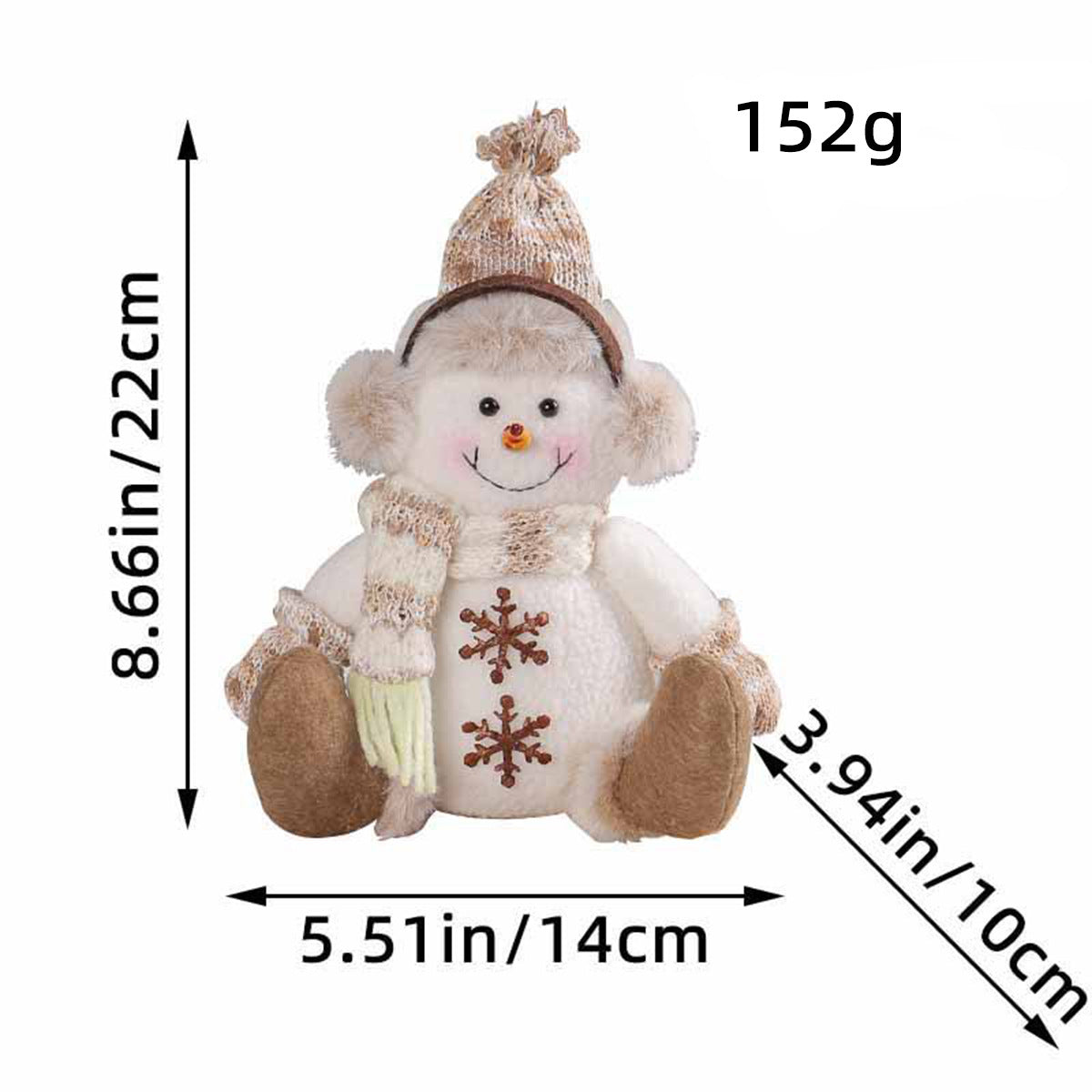 Wholesale Christmas Short-legged Snowman Figurine