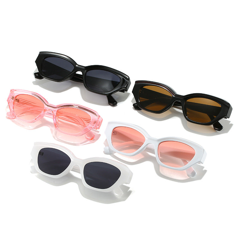 Wholesale Irregular Hip Hop Line Women's PC Sunglasses
