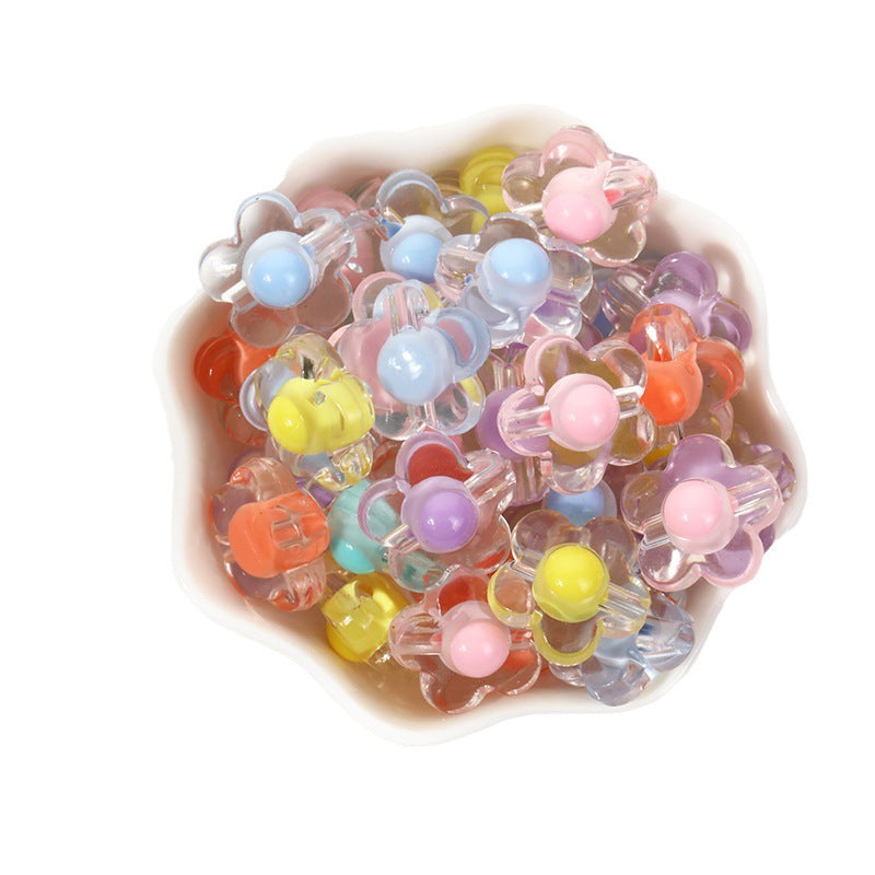Wholesale Five Packs Acrylic Transparent Beads