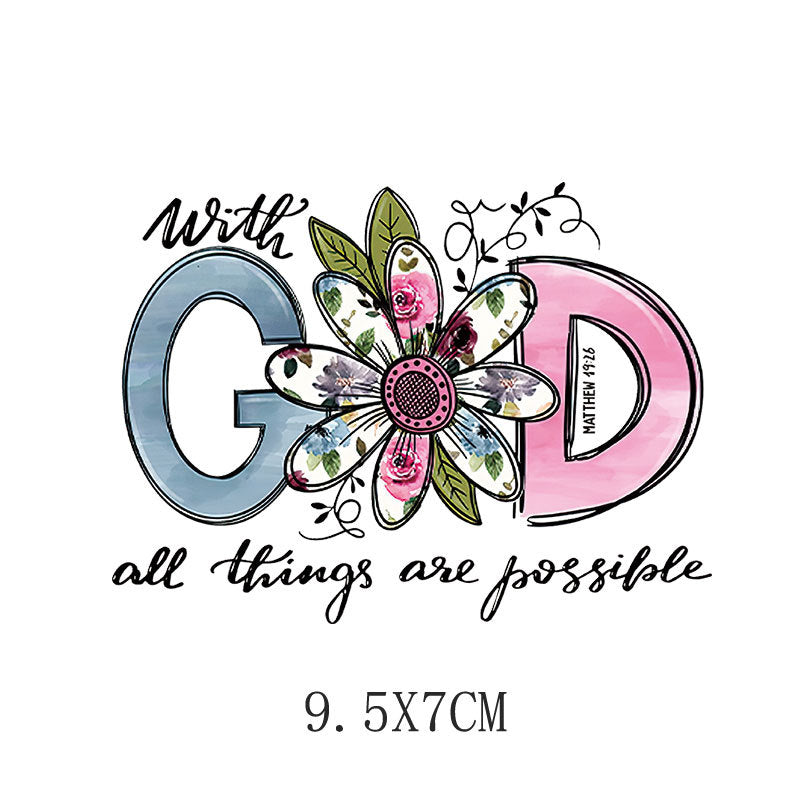 Wholesale Letter butterfly heat transfer pattern  UV DTF Ready to Press Transfers Wraps