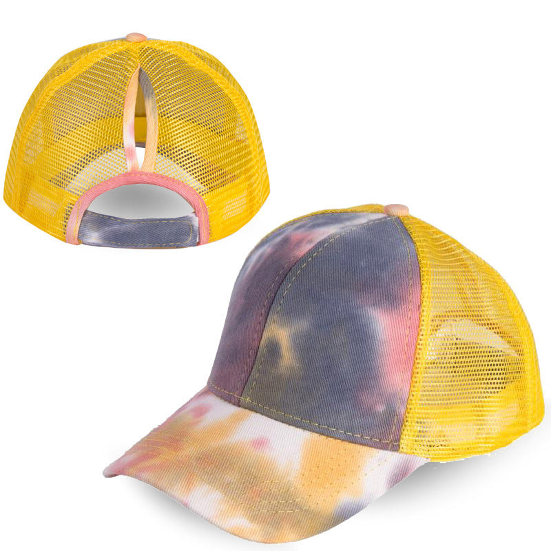 Wholesale Tie-Dye Ponytail Baseball Cap