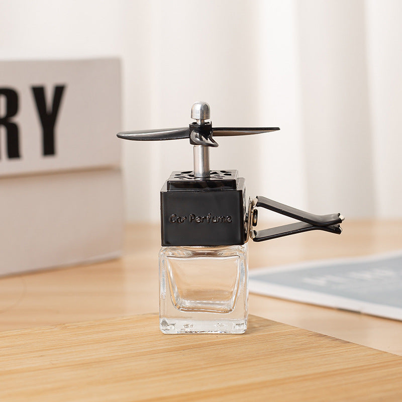 Wholesale Gold, Silver and Black Square Airplane Air Outlet Perfume Empty Bottle Car Decoration