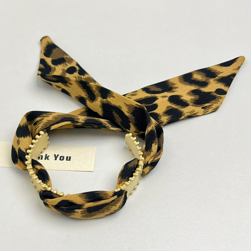 Wholesale Retro vintage style gold silk scarf open wide bracelet niche exaggerated high-end Bracelet
