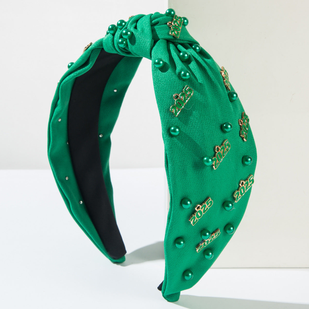 Wholesale New Year's Inlaid Pearl 2025 Digital Accessory Headband