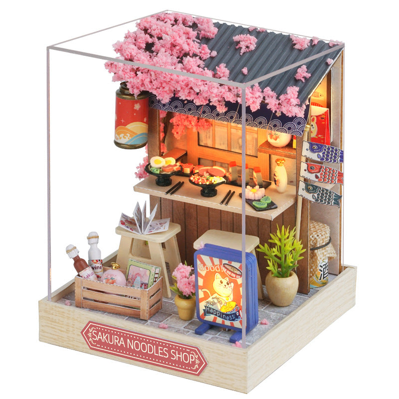 Wholesale DIY Miniature cabin hand-assembled model toys